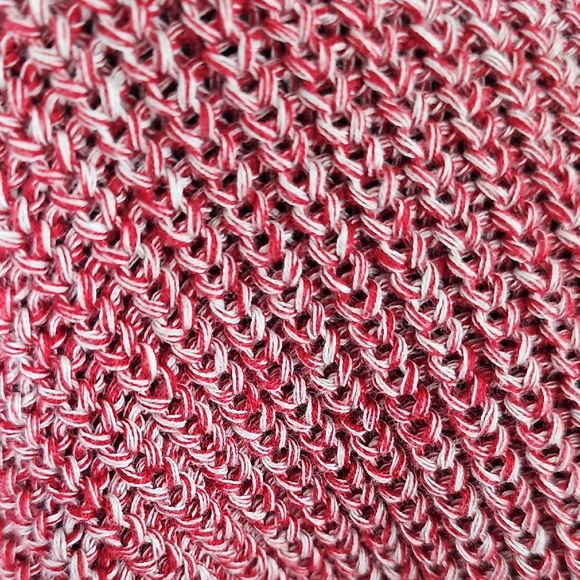 Madewell Marled Ribbed Lace-Up  Sweater. - Picture 3 of 9